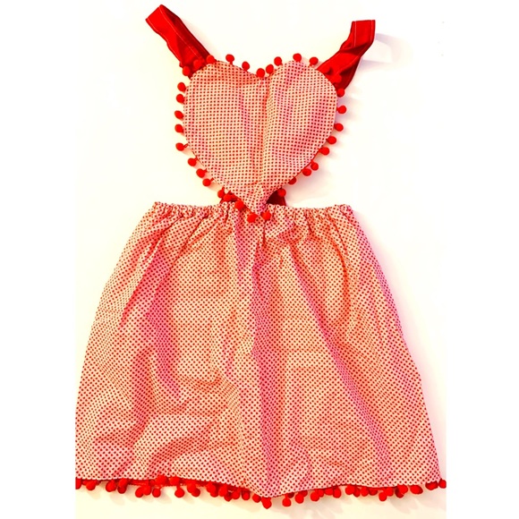 heart pinafore dress